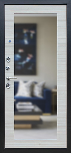 Стальная дверь «Next 1» с зеркалом фото